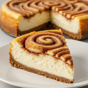 Cinnamon Roll Cheesecake – Creamy, Sweet & Irresistible