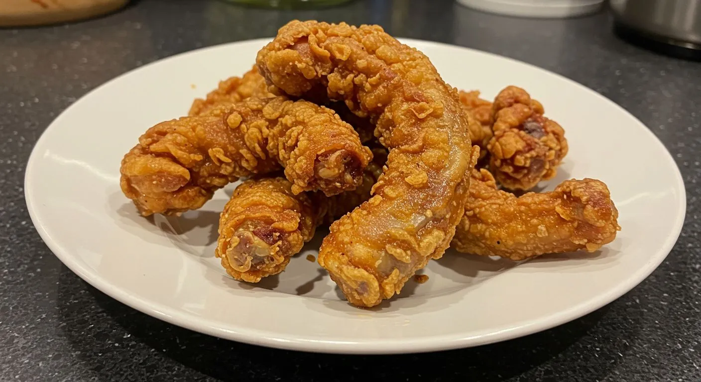 Crispy Fried Chicken Necks Ready to Savor