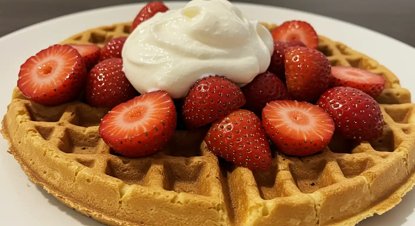 Homemade Strawberry Waffles