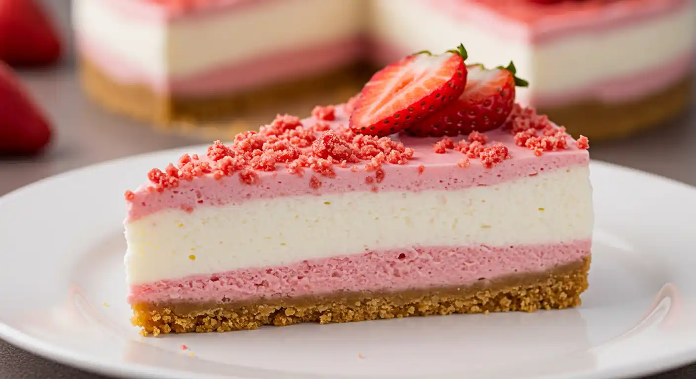 Strawberry Crunch Cheesecake Delight